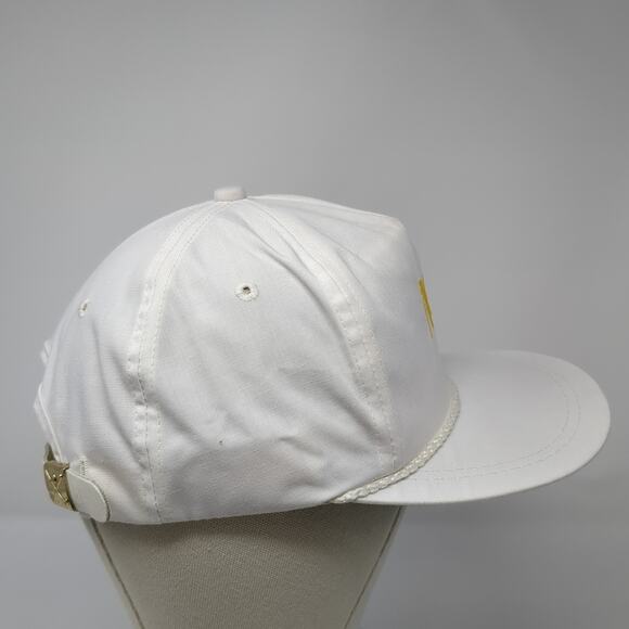AGP Slideback Rope Hat White OS Adjustable Embroidered K-Brand Vintage - Picture 5 of 9